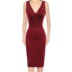 NWT Grace Karin v neck pencil dress